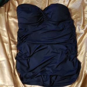 Lane Bryant Rouched Strapless One piece